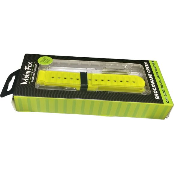 MobyFox Shockwave Green Active Band Strap for Apple Watch Samsung Sport Silicone - Picture 7 of 7